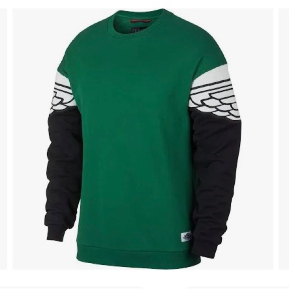 Jordan Air men’s SZ XL Green and Black sweatshirt with wings Design - Picture 5 of 7